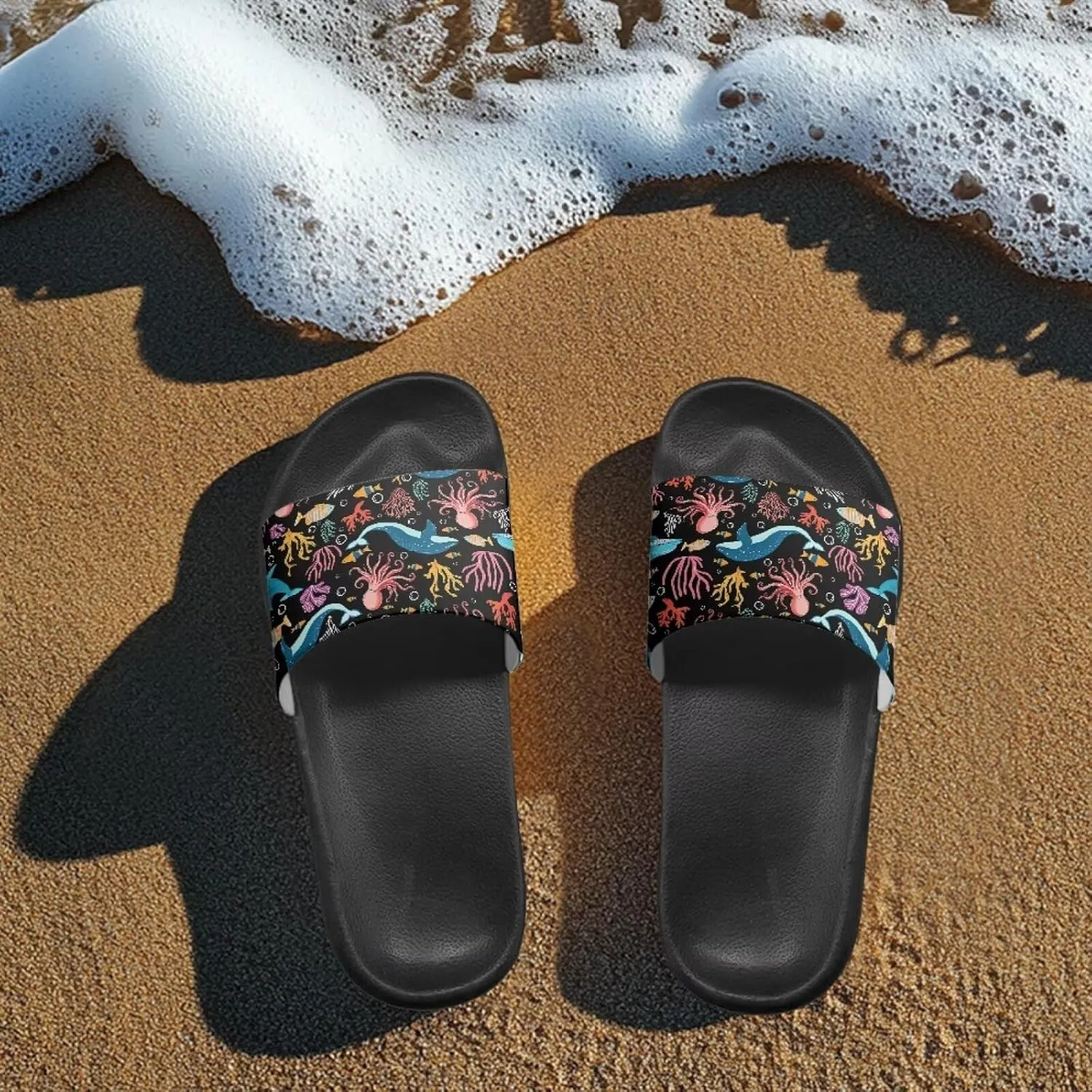 JoyLamoria Women Animal Design Slides House Sandals for Cloud Slippers Thick Sole Cushioned Non-Slip Bathroom Pool Beach Summer