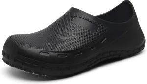 JSWEI Chef Shoes for Men - Professional Oil Water Resistant Nursing Chef Shoe，Non-Slip Safety Working Shoes for Kitchen Garden Bathroom Construction