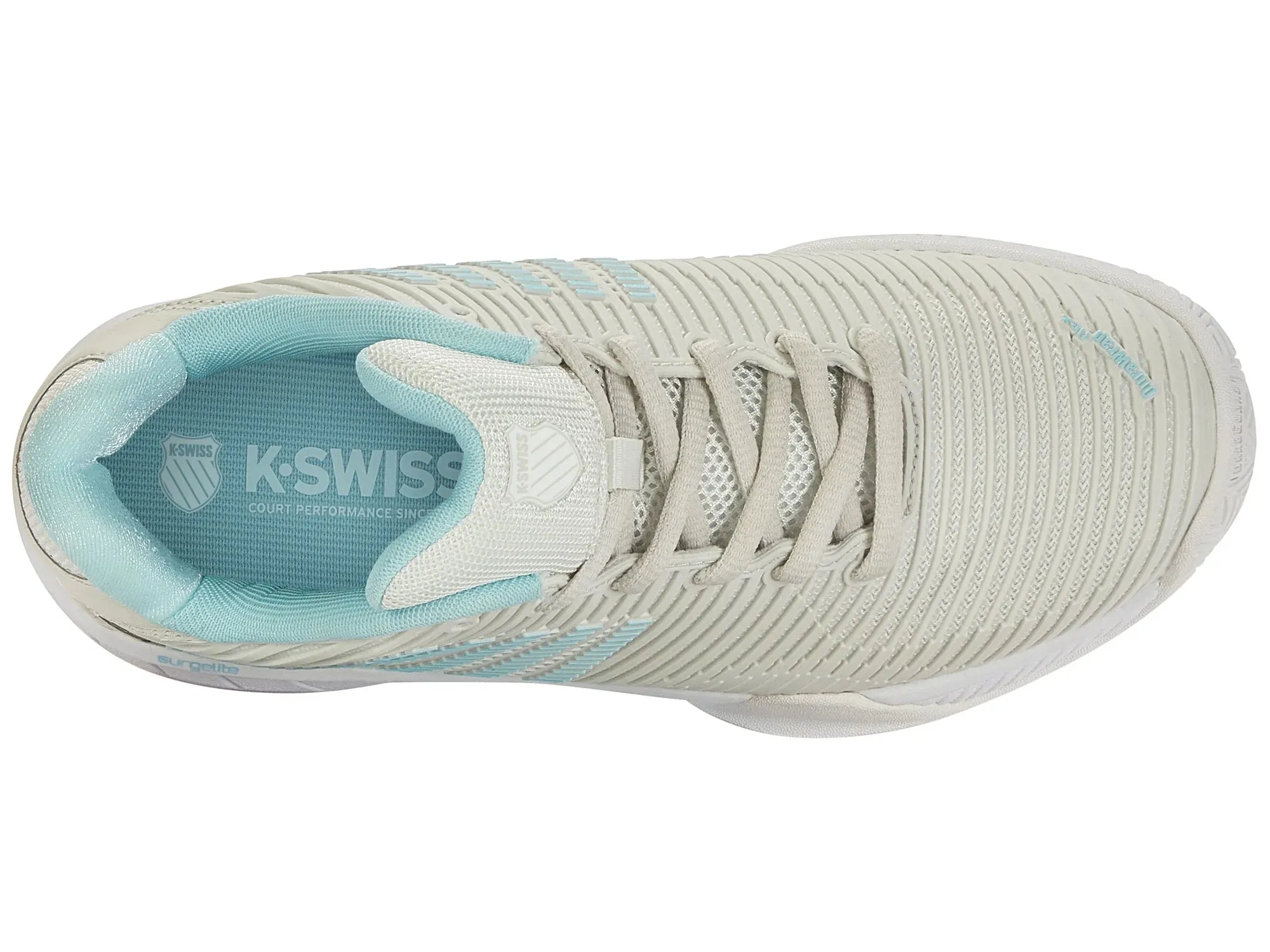 K-Swiss Women's EXPRESS LIGHT PICKLEBALL - VAPOROUS GRAY/WHITE/BLUE GLOW