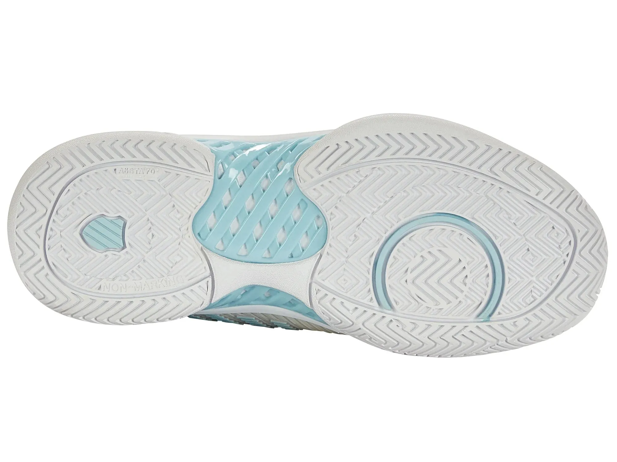 K-Swiss Women's EXPRESS LIGHT PICKLEBALL - VAPOROUS GRAY/WHITE/BLUE GLOW