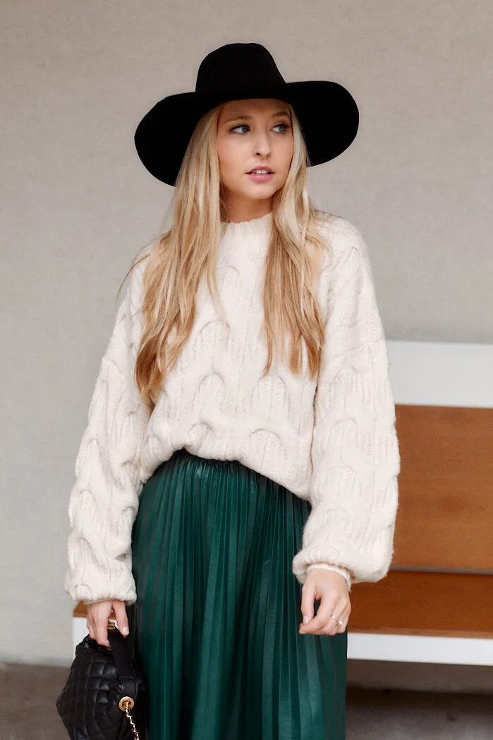 Kearney Mock Neck Textured Sweater