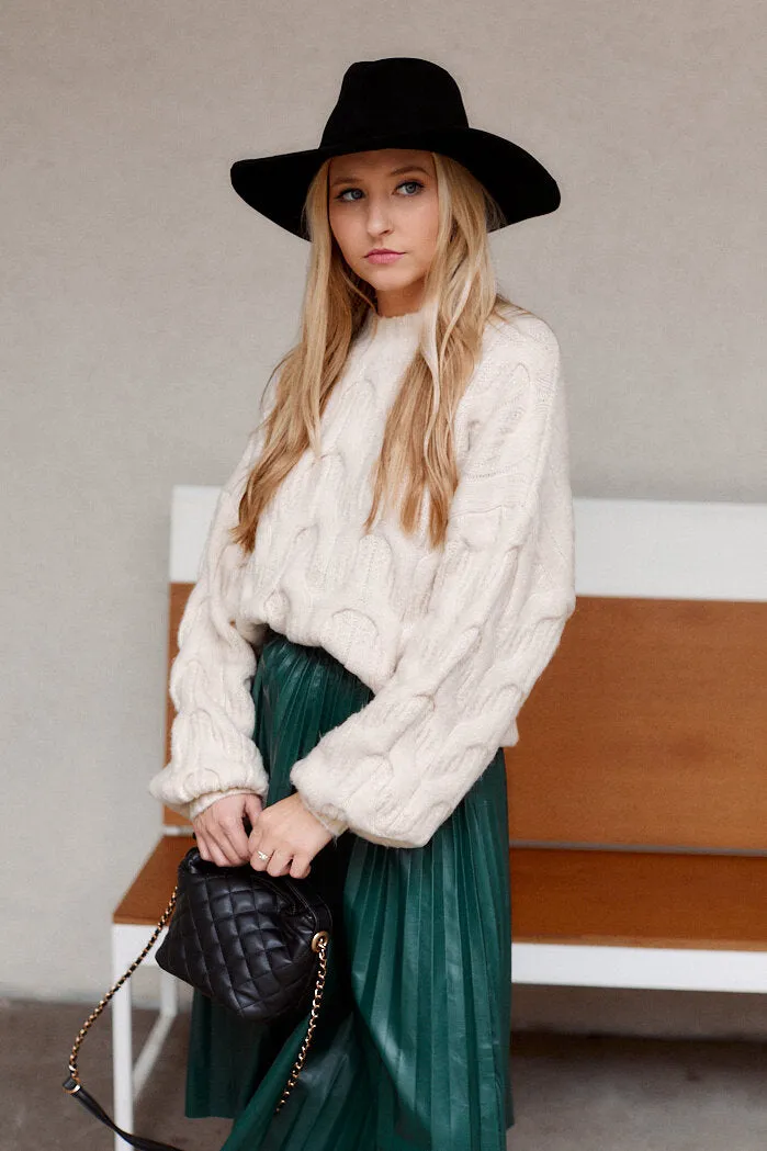 Kearney Mock Neck Textured Sweater