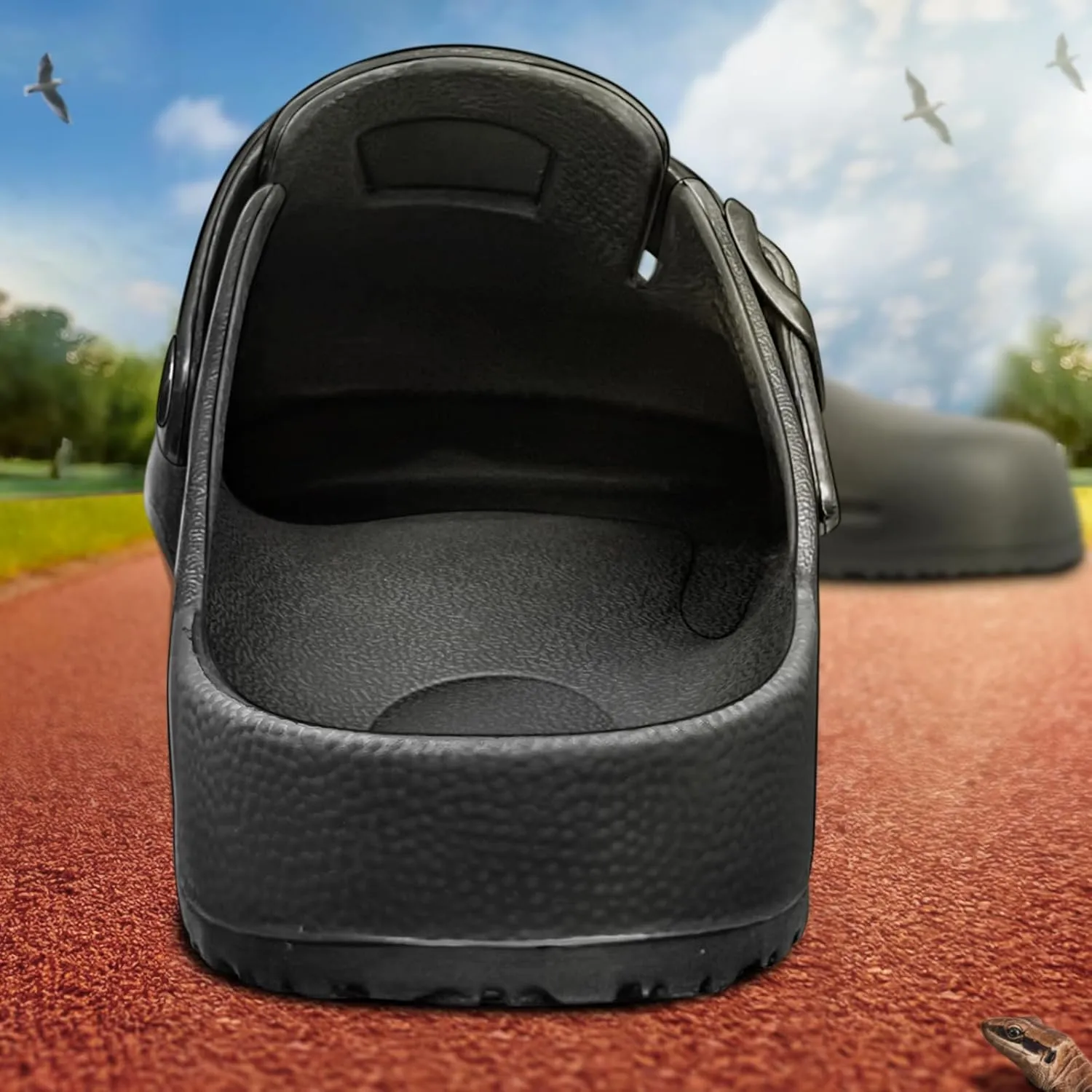 KEMISANT Men Clogs, Adjustable Sandals Slip-on Water Shoes Unisex with Cushioned Footbed,Comfortable Lightweight