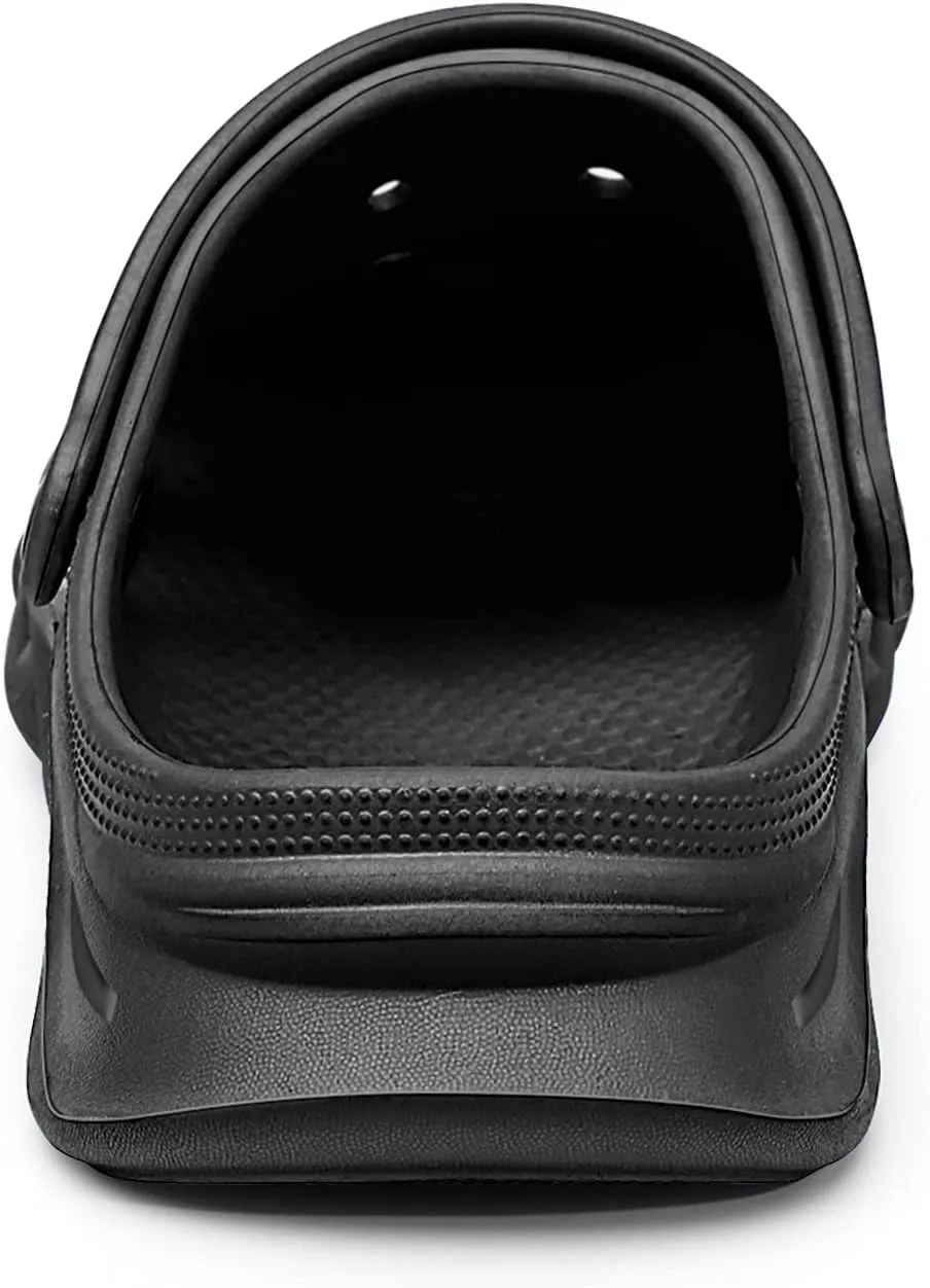 KEMISANT Men Clogs, Unisex Slip-on Yard Garden Shoes Mules Cleaner Shoes House Work Cushioned Supportive