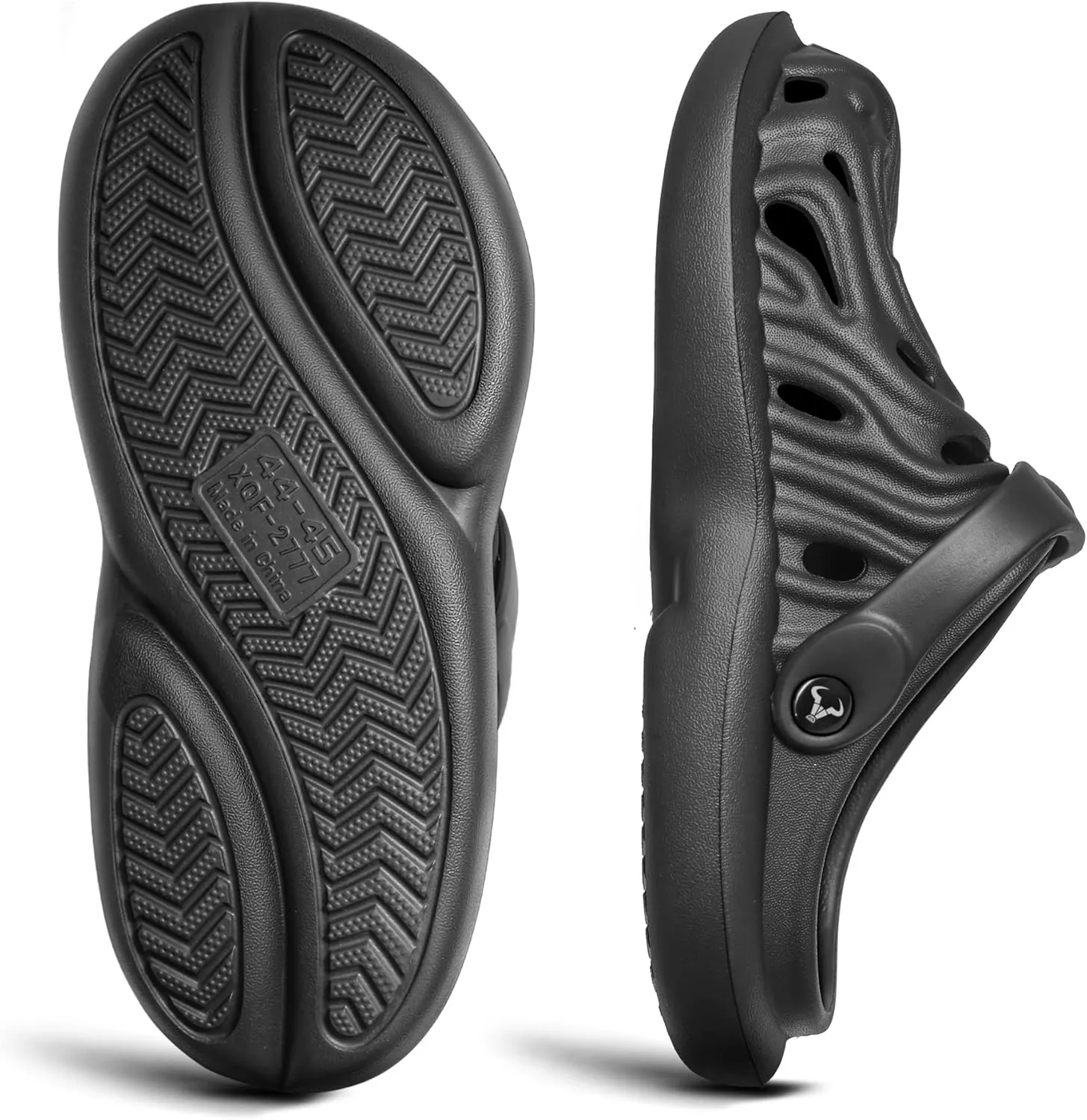 KEMISANT Men Clogs, Unisex Slip-on Yard Garden Shoes Mules Cleaner Shoes House Work Cushioned Supportive
