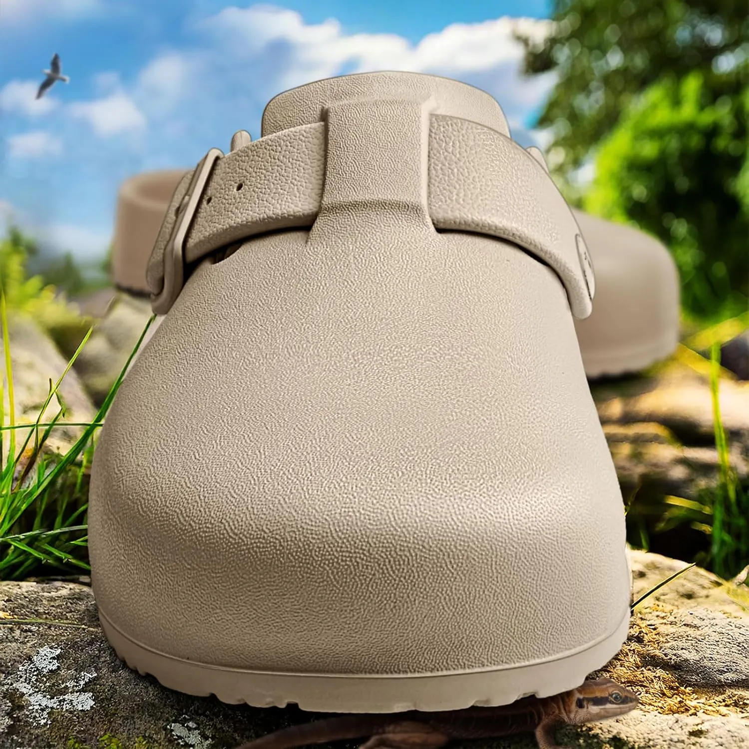 KEMISANT Women Clogs,Comfortable Mules Sandals Slippers Nurse Garden Shoes Unisex for Men Cushioned Support