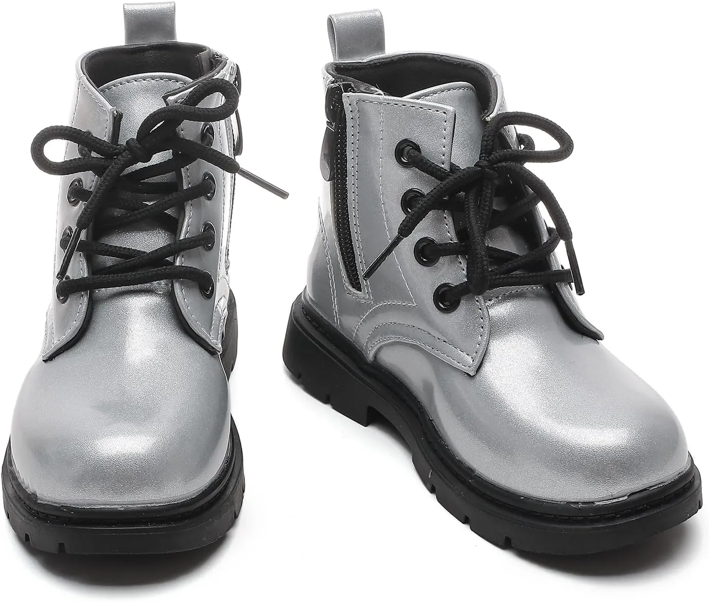 Kids Boots Bright Color Side Zipper Cute Ankle Boots