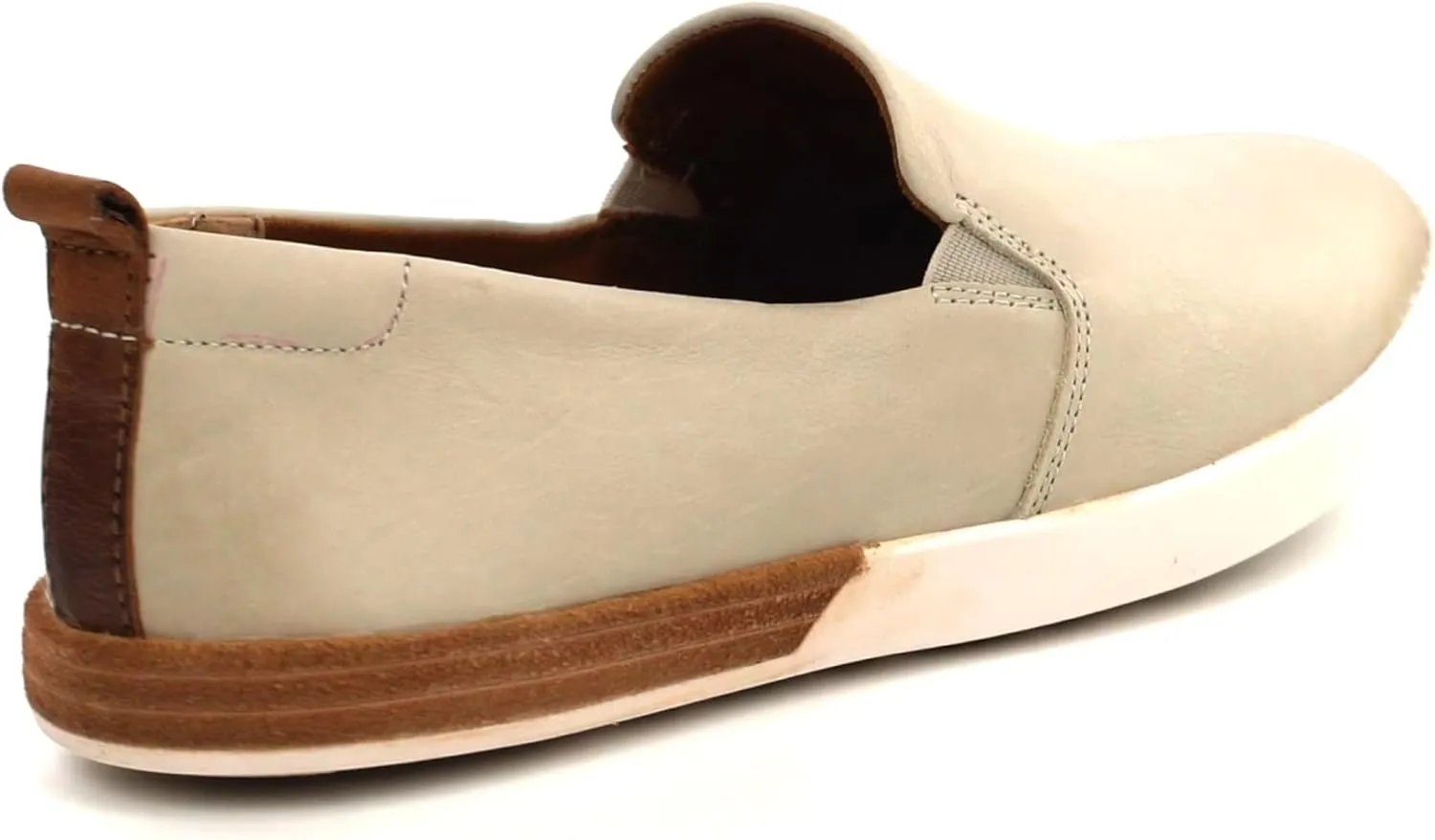KORK-EASE Peyton Women's Slip-On - Hand-Finished Leather with Inset Stacked Heel Detail for a Unique Look