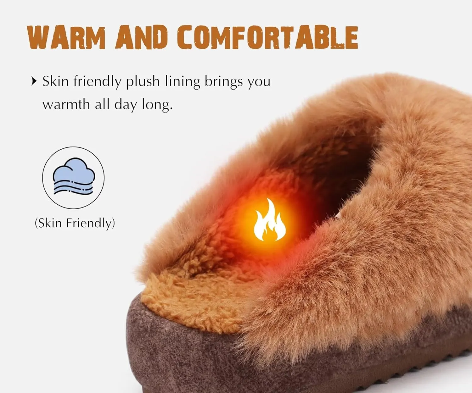 KuaiLu Womens House Platform Slippers Warm Faux Suede Fuzzy Thick Cushioned Yoga Foam Shoes Ladies Slipper Home Lightweight Slip on Indoor Outdoor Non-Slip Hard Sole