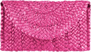KUANG! Womens Straw Clutch Purse Handbag Shoulder Clutch Envelope Wallet Beach Straw Purse for Ladies