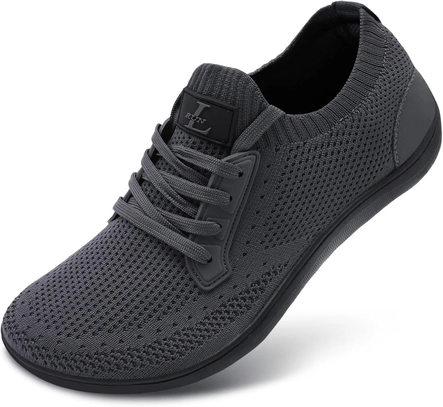 L-RUN Mens Walking Shoes Wide Toe Barefoot Shoes Minimalist Men's Casual Dress Shoes Breathable Zero Drop Fashion Sneakers
