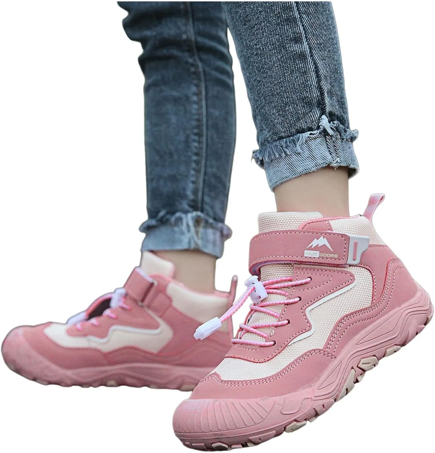 Lace-Up Open Toe Shoes For Childrens Kids Snow Boots Outdoor Sport Booties Fashion Breathable Rubber Boys Girls Sneaker
