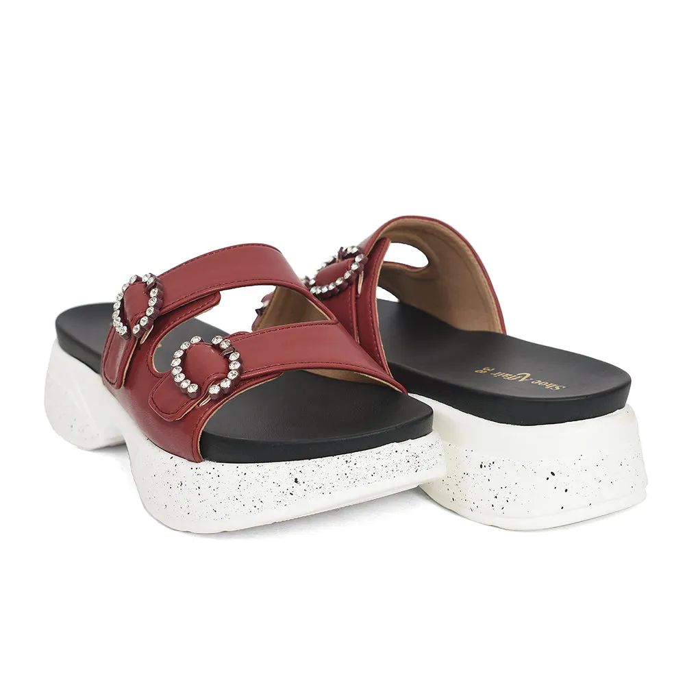 Ladies Casual PU Slipper