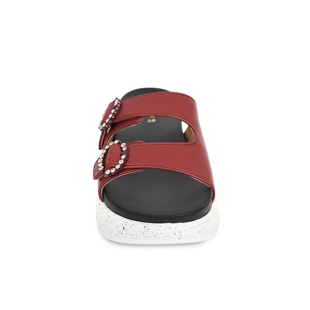 Ladies Casual PU Slipper