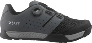 Lake Mx201 Enduro Cycling Shoe - Men's Grey/Black, 44.0