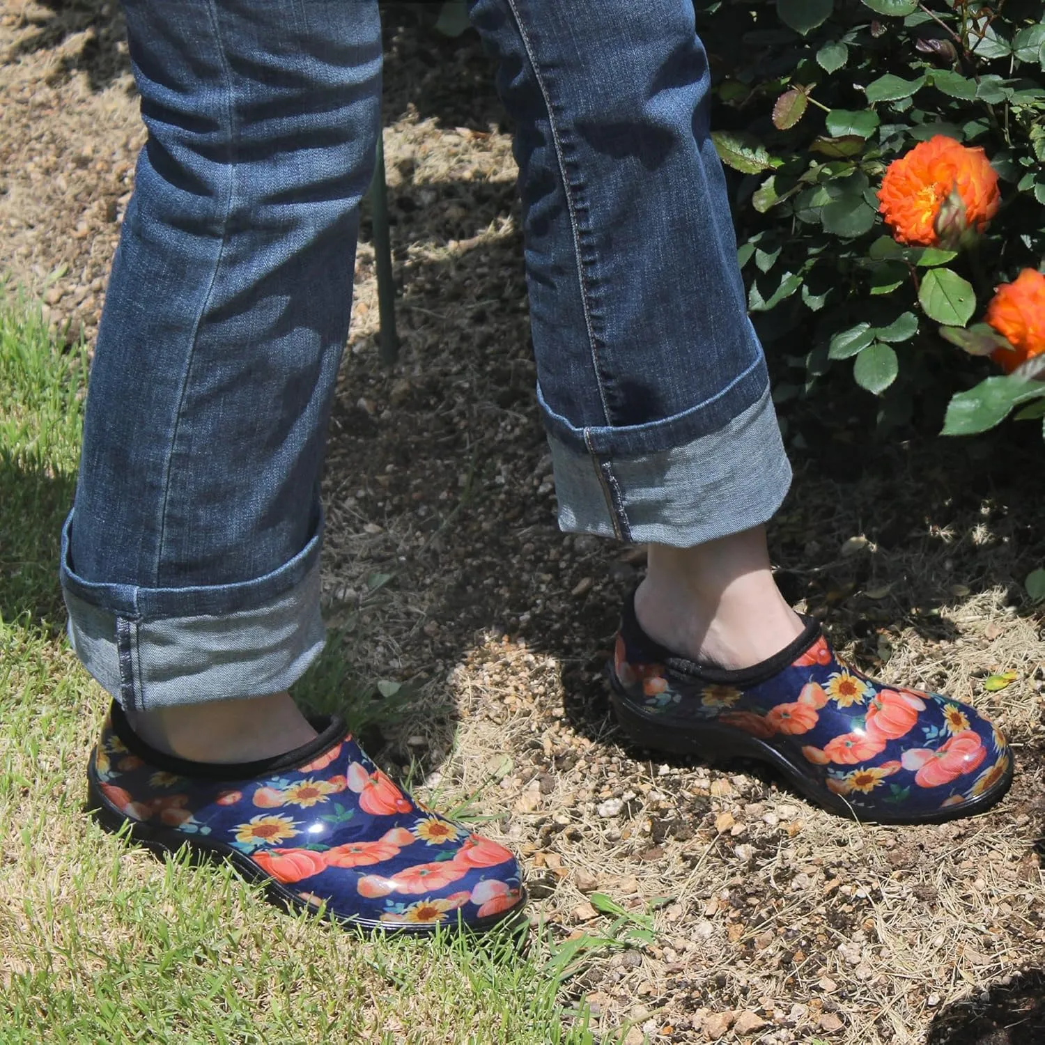 landchief Women's Garden Shoes Waterproof Garden Clogs for Women, Comfortable Slip-on Shoes with Cushioned Insole, Non-Slip Work Shoes for Women Outdoor, Gardening and Yard