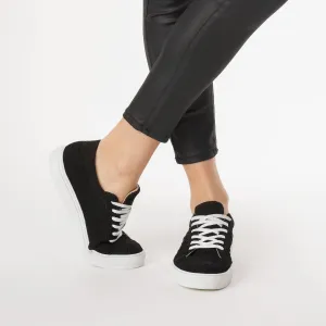 Le Dancer Sneaker in Black Woven