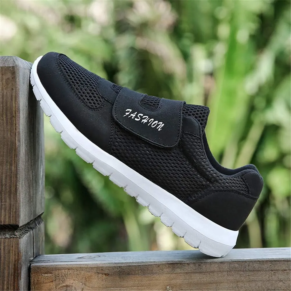 LEADER SHOW Men's Casual Comfort Walking Shoes Ultralight Flats Non-Slip Hook & Loop Fashion Sneakers