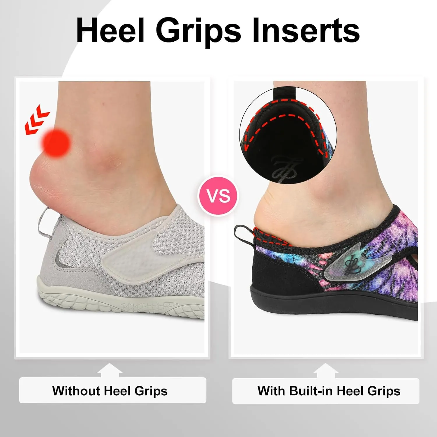 LeIsfIt Womens Wide Diabetic Shoes Adjustable Barefoot Walking Shoes Breathable Zero Drop Sneakers for Wide Width Arthritis Edema Feet Size 6-12