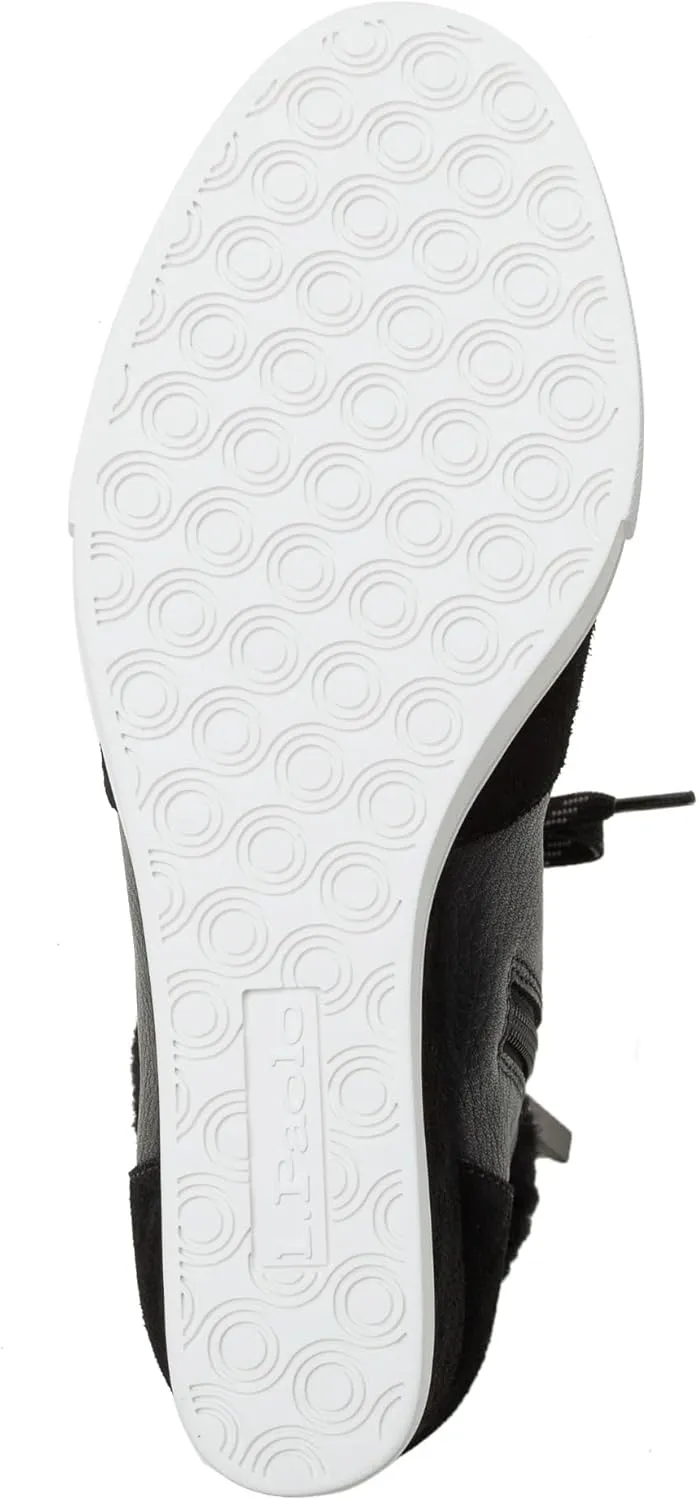 Linea Paolo - Arden - Womens Faux Shearling Leather Wedge Sneakers