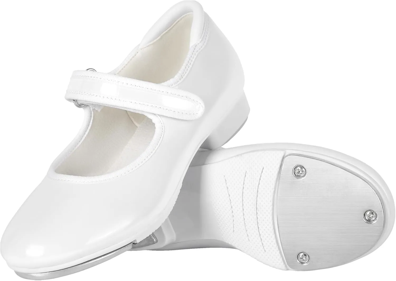 Linodes Easy Strap Tap Shoe Dance Flats for Girls and Boys (Toddler/Little Kid/Big Kid)