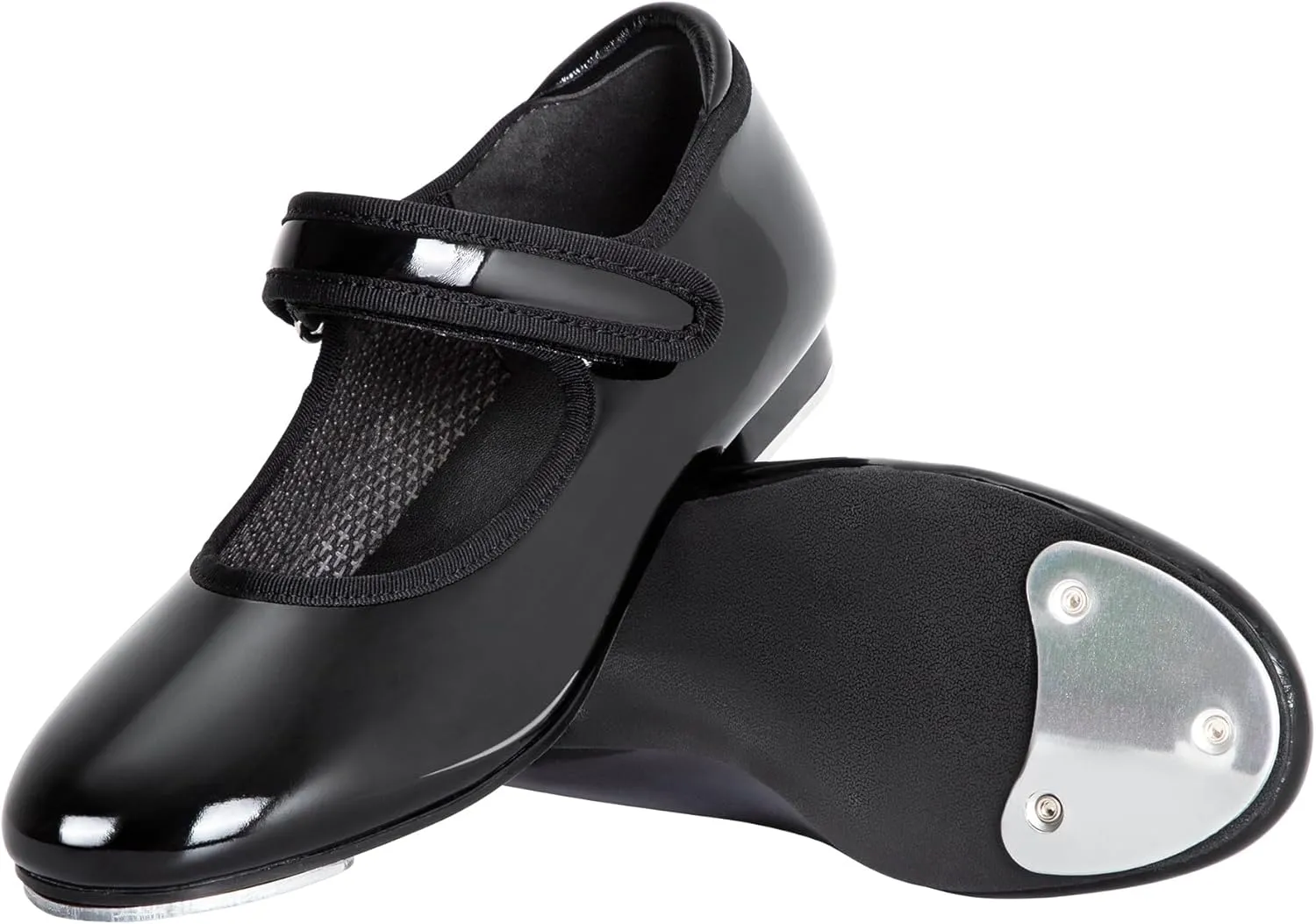 Linodes Economy Unisex-Child Easy Strap Tap Shoe for Girls and Boys Tap Flat