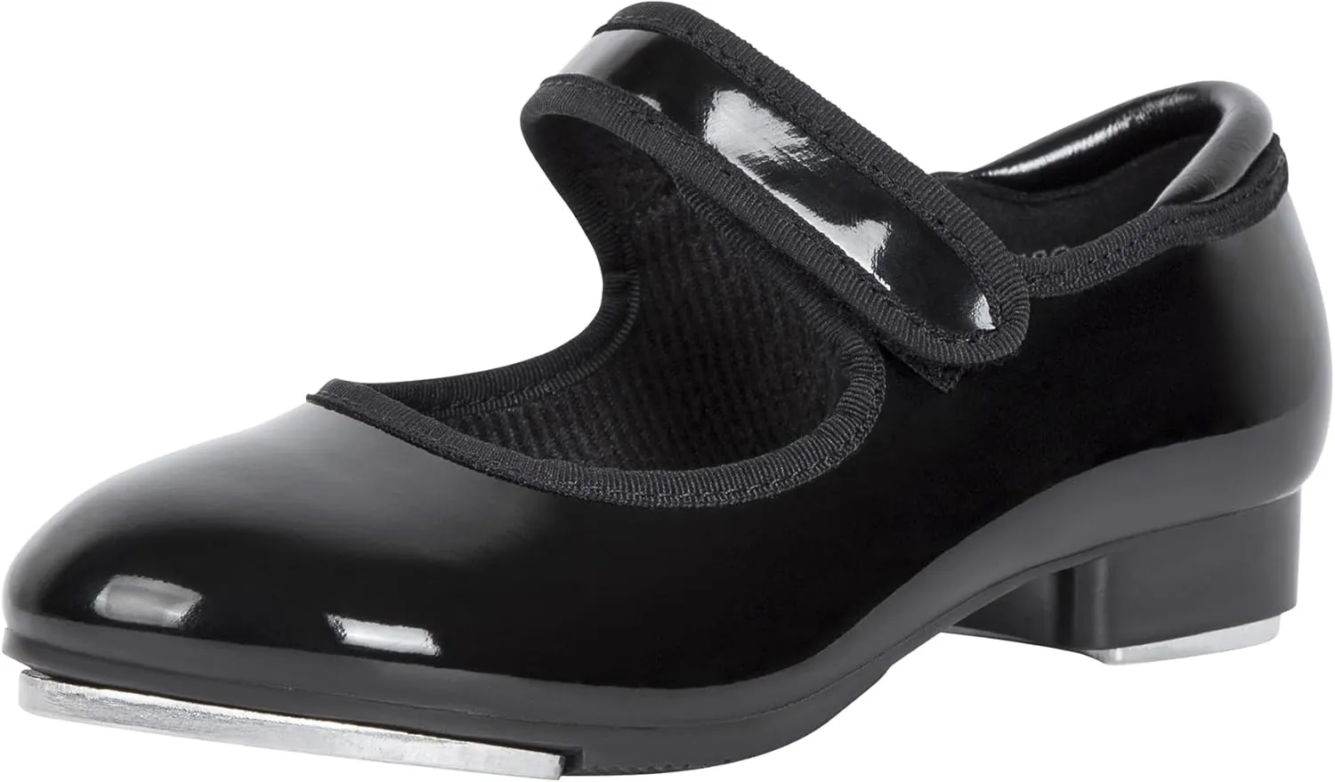 Linodes Upgraded Unisex-Child Easy Strap Tap Shoe with Anti-Slip Sole Patch for Girls and Boys Maryjane Dance Flat