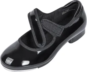 Linodes Upgraded Unisex-Child Easy Strap Tap Shoe with Anti-Slip Sole Patch for Girls and Boys Maryjane Dance Flat