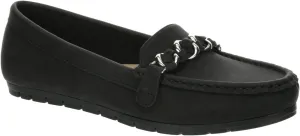 Lizbeth - Women's Slip-On Moc Toe Faux Leather Penny Loafer