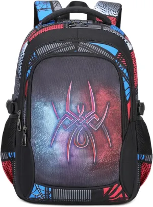 Lmwzh Backpack For Boys Elementary School Bags Kids Bookbag Waterproof Lightweight Durable Black