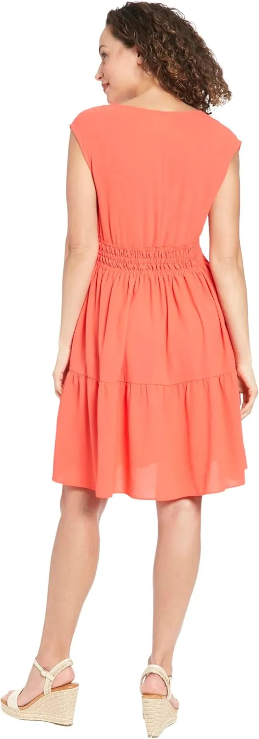 London Times Sleeveless Casual Women-Perfect Wedding Guest, Graduation, Summer Dress