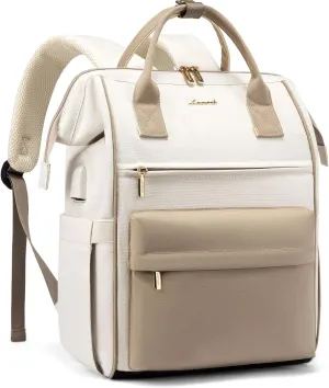 LOVEVOOK Laptop Backpack for Women Teacher Nurse Bag, 15.6 Inch Womens Work Bags, Waterproof Travel Backpack Purse, Business Computer Laptop Bag with USB Port