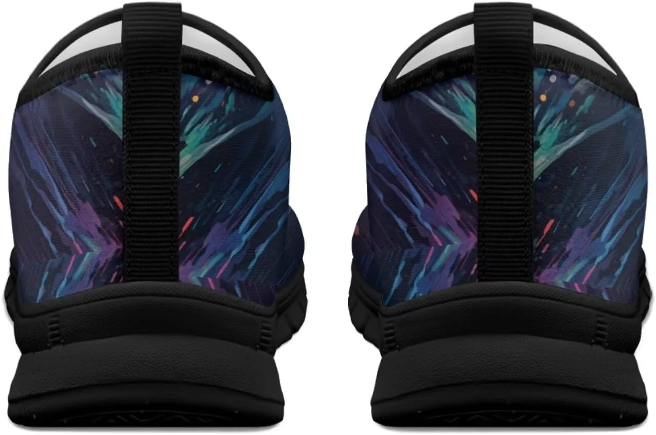 Low-Cut Animals Pattern Casual Shoes - Walking Shoe Women, Tennis Sneakers, Polyester Fabric Breathable Footwear