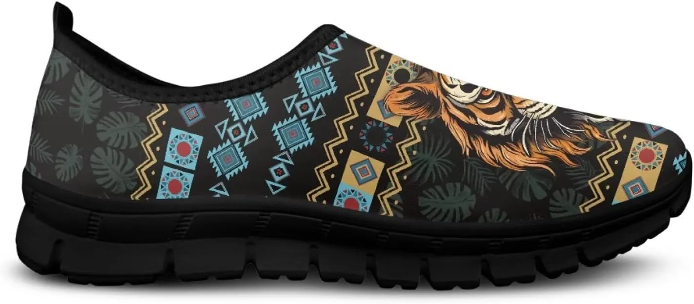 Low-Cut Animals Pattern Casual Shoes - Walking Shoe Women, Tennis Sneakers, Polyester Fabric Breathable Footwear