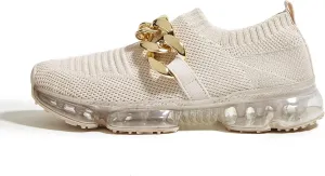 LUCKY STEP Women Air Cushion Fashion Sneakers Breathable Casual Comfortable Lightweight Walking Shoes