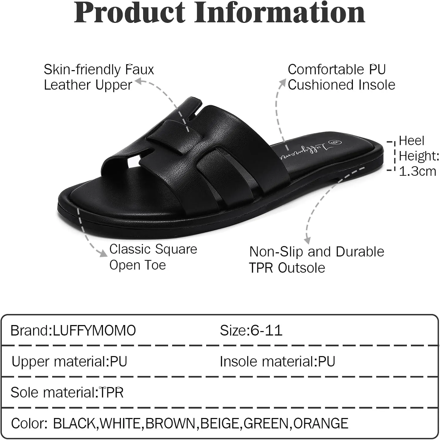 Luffymomo Womens Slip on Flat Sandals Comfortable Summer Casual Slides Sandals