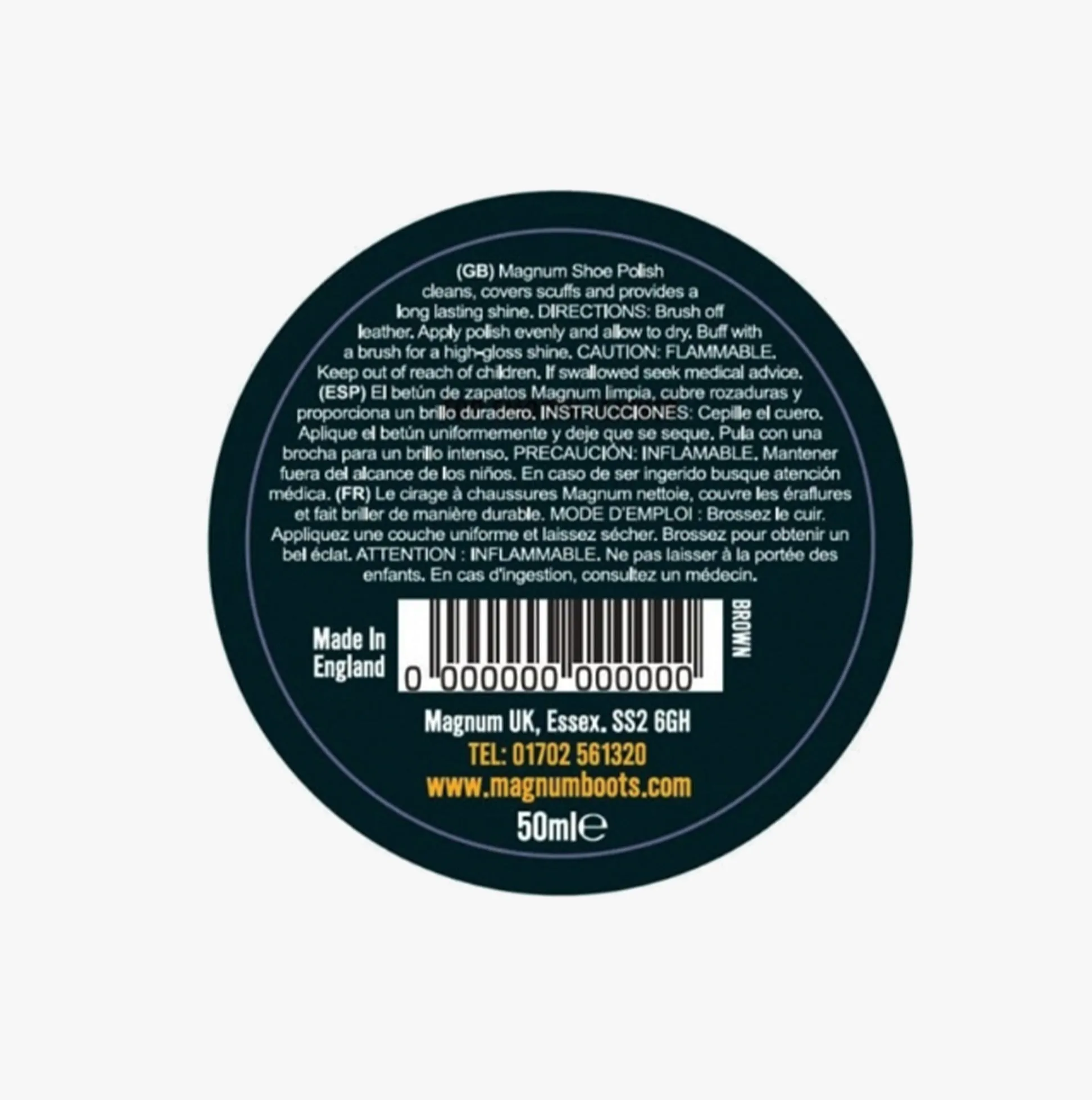 Magnum Magnum Shoe Polish 50ml Military Brown