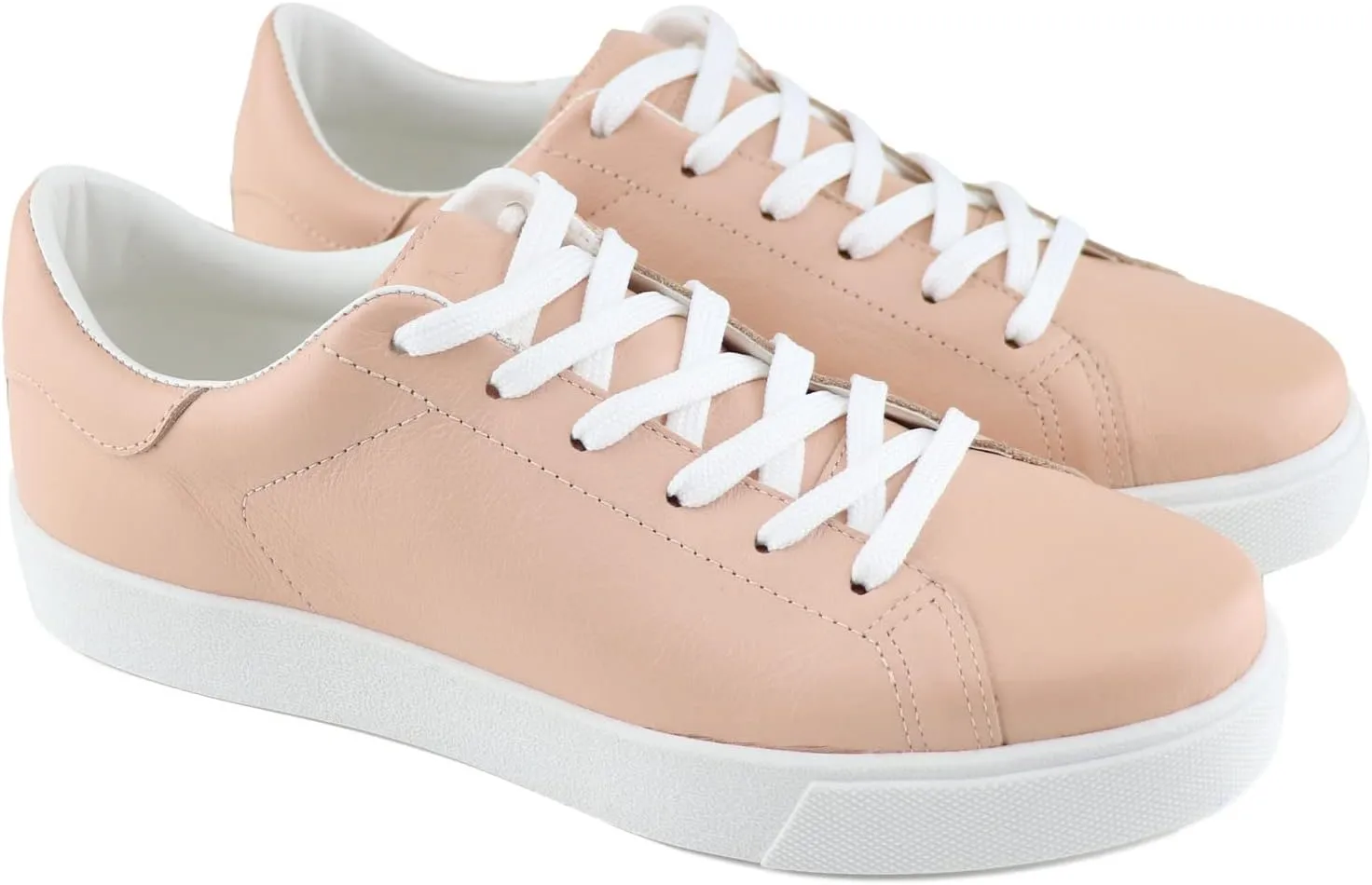 Marc Joseph New York Womens Casual Comfortable Genuine Leather Lightweight Low Top Fashion Slip-On Laceup Walking Sneaker Flat Shoes