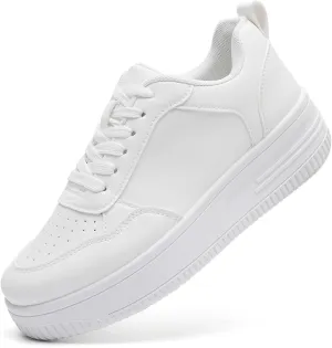 MEMON Womens Fashion Sneakers,Lace Up Platform Sneakers,Lightweight Casual Sneaker,Comfortable Walking Sport Sneakers