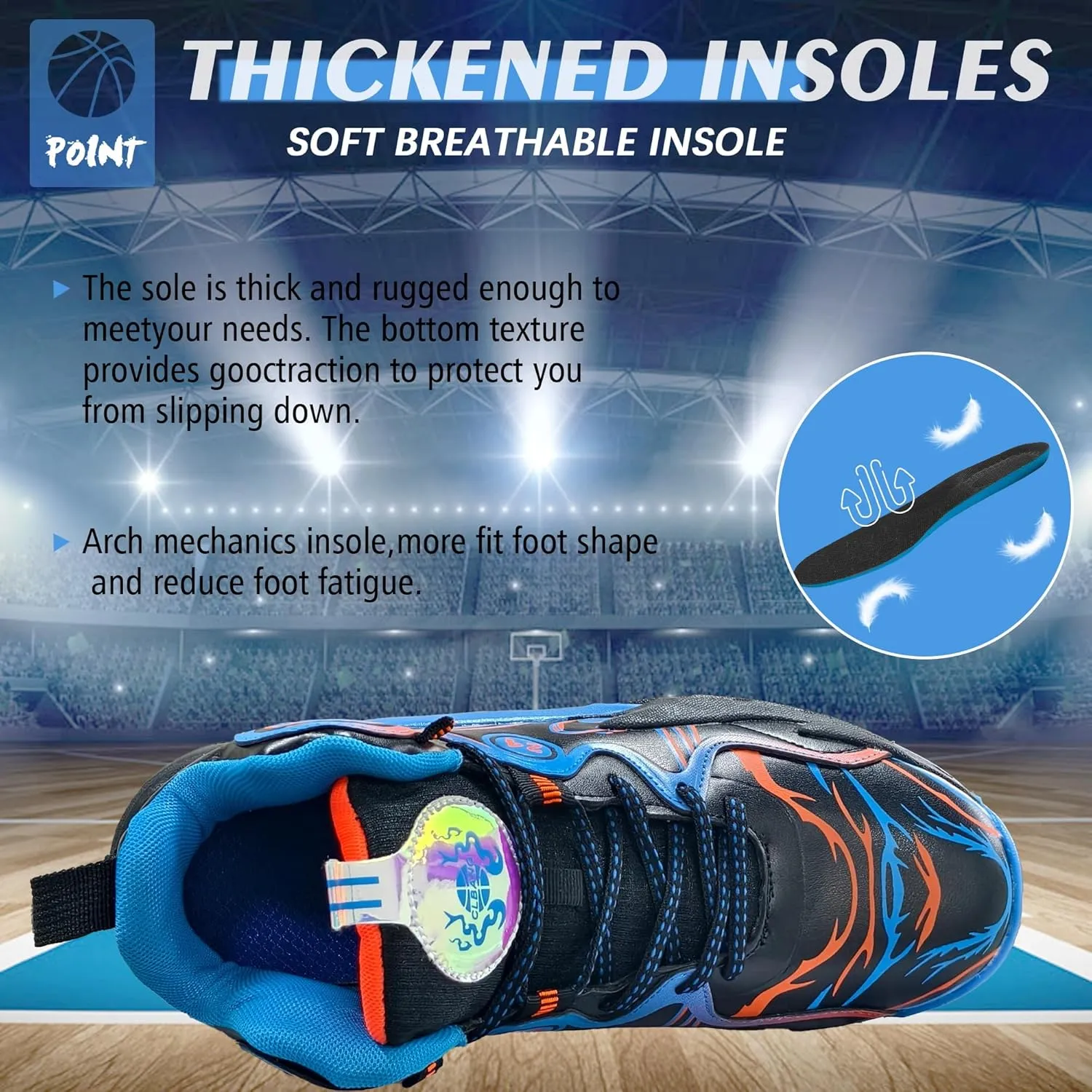 Men Basketball Shose Breathable Fashion Sneakers Non Slip Sport Shoes