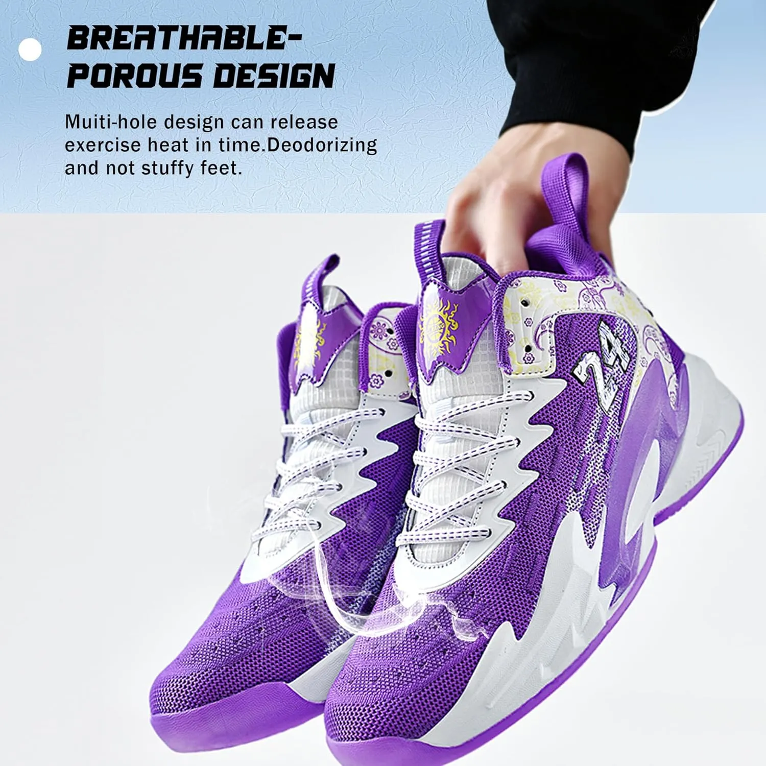 Men Basketball Shose Breathable Men Non Slip Outdoor Fashion Sneakers