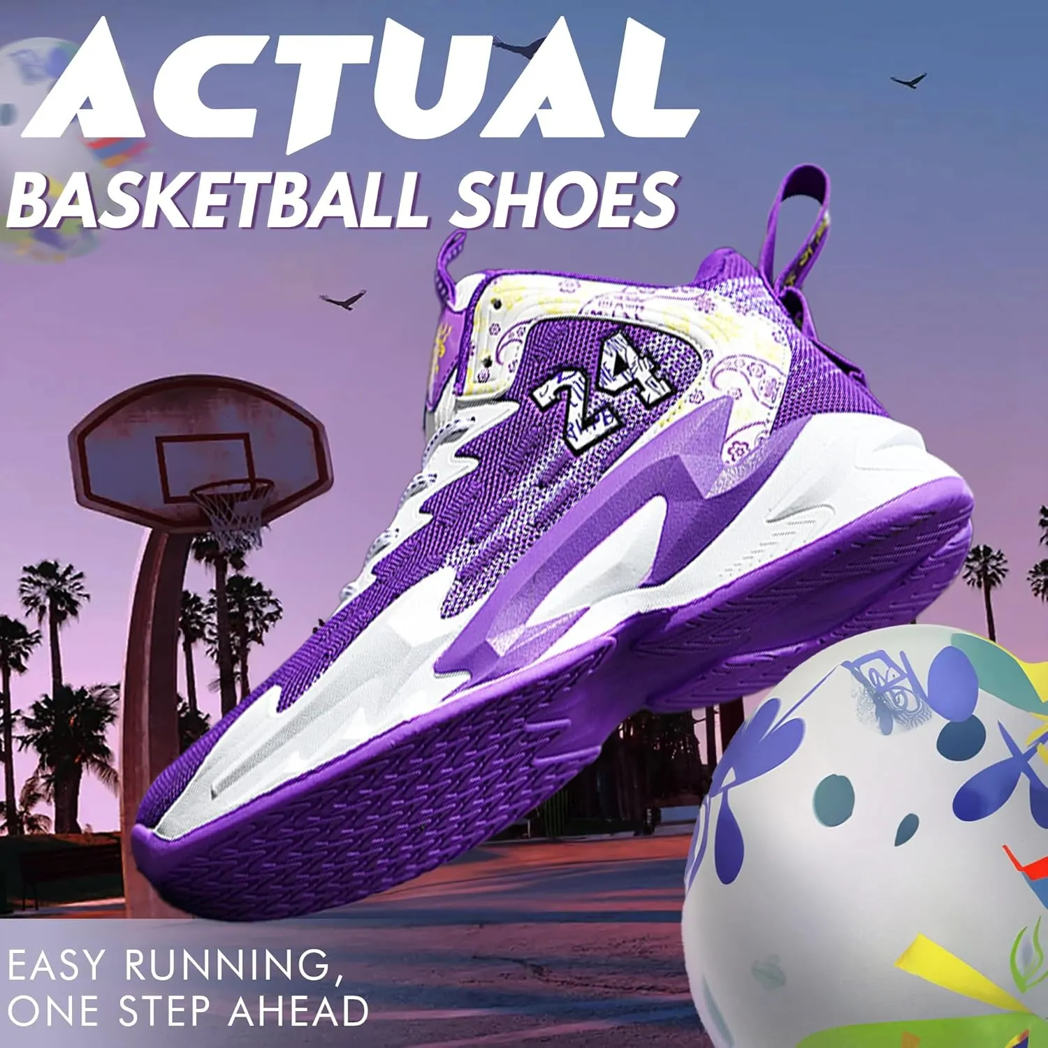 Men Basketball Shose Breathable Men Non Slip Outdoor Fashion Sneakers