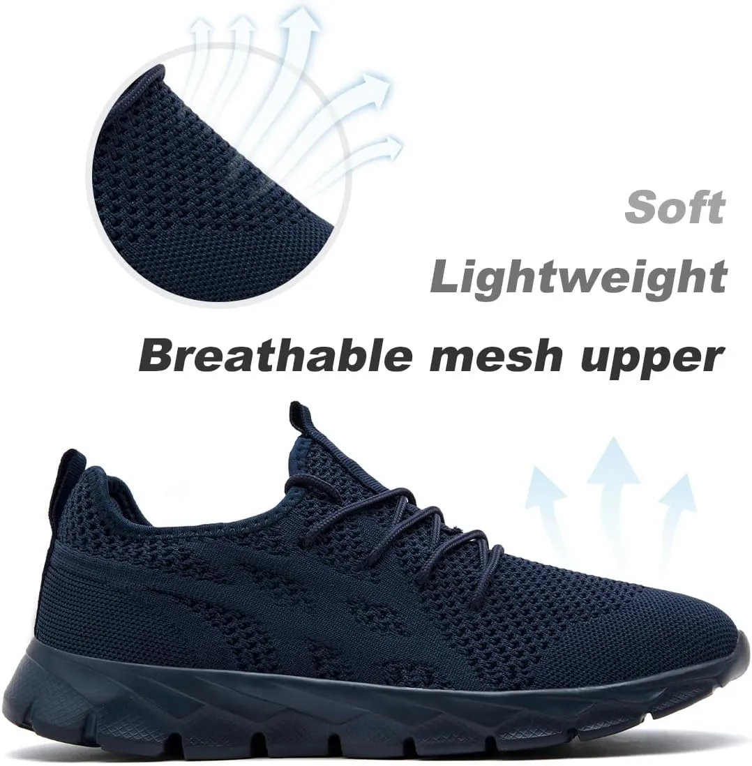 Men Slip On Running Sneakers Tennis Lightweight Non-Slip Athletic Shoes Cushioned Comfort for Walking Gym Fitness & Daily Training Leisure Sports