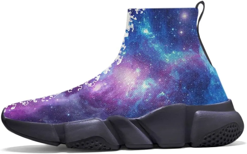 Men Women Slip-on Socks Sneakers Art Graffiti Painted Casual Shoes Tennis Running Shoes Plus Size 5-15