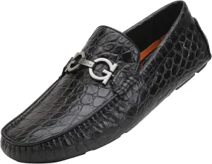 Men's Driving Moccasins Dress Shoes, Leather Casual Slip On Breathable Penny Loafers for Men