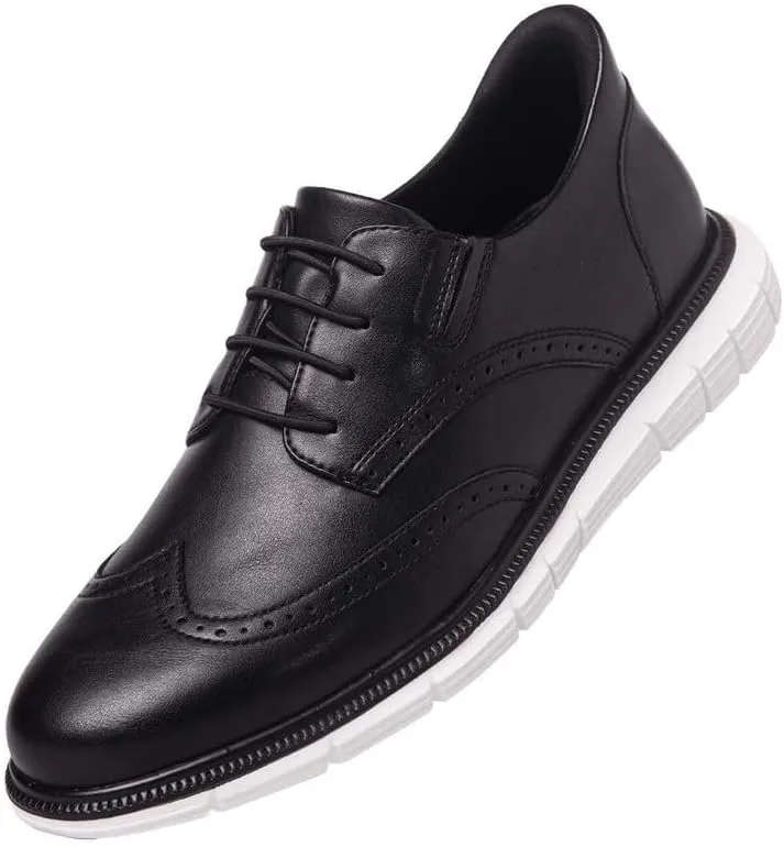 Mens Hands Free Slip On Wingtip Oxford Shoes Business Formal Derby Lightweight Sneakers