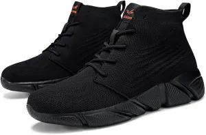 Men's High Top Breathable Sock Walking Shoes Casual Slip On Lightweight Soft Sole Fashion Sneakers Comfortable Work Gym Running Athletic Shoes