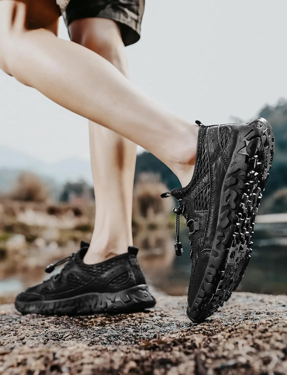 Men's Hiking Shoes Outdoor Wading Sneakers Breathable Quick-Drying Water Shoes 6.5-12 Sizes
