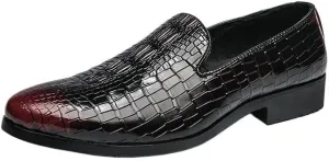 Mens Leather Shoes New Crocodile Pattern Men Business Formal Shoes Casual Social Shoes Men Wedding Shoes