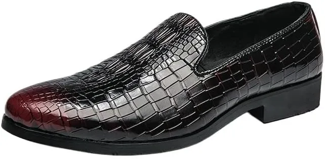 Mens Leather Shoes New Crocodile Pattern Men Business Formal Shoes Casual Social Shoes Men Wedding Shoes